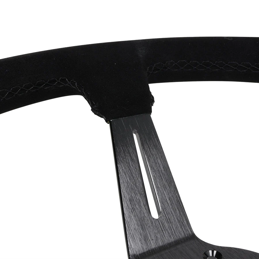 Circuit Hero 3 Spoke Steering Wheel with Slots 350mm/97mm Dish 6 Bolt - Image 10