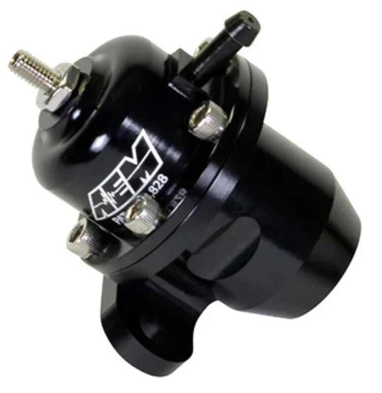 AEM 96-97 Acura CL / 94-97 Accord / 96-00 Civic Ex Black Adjustable Fuel Pressure Regulator - Image 2