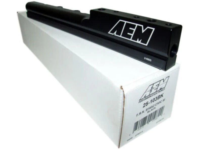 AEM 99-00 Honda Civic Si Black Fuel Rail - Image 3