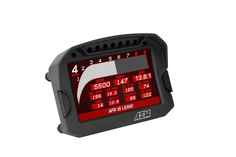 AEM CD-5LG Carbon Logging Digital Dash Display w/ Internal 10Hz GPS & Antenna - Image 10