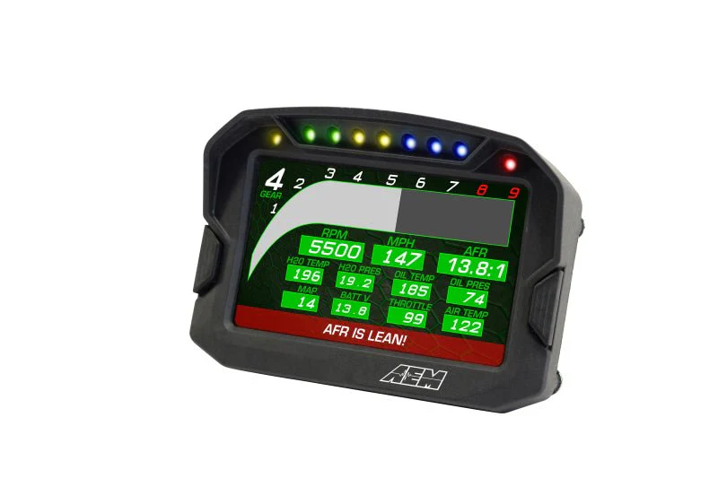 AEM CD-5LG Carbon Logging Digital Dash Display w/ Internal 10Hz GPS & Antenna - Image 13