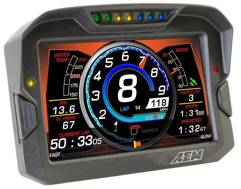 AEM CD-7 Logging GPS Enabled Race Dash Carbon Fiber Digital Display w/o VDM (CAN Input Only) - Image 11