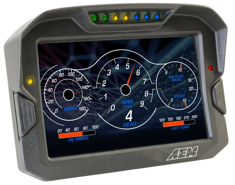 AEM CD-7 Logging GPS Enabled Race Dash Carbon Fiber Digital Display w/o VDM (CAN Input Only) - Image 6