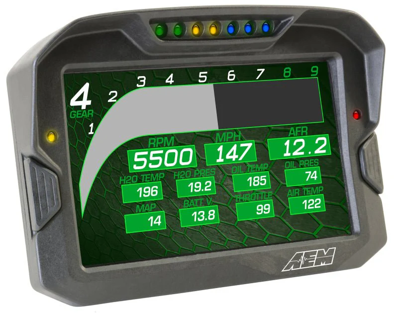 AEM CD-7 Non Logging GPS Enabled Race Dash Carbon Fiber Digital Display w/o VDM (CAN Input Only) - Image 16