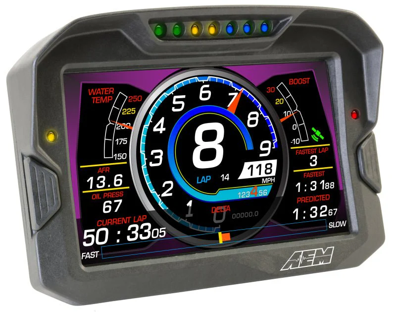 AEM CD-7 Non Logging GPS Enabled Race Dash Carbon Fiber Digital Display w/o VDM (CAN Input Only) - Image 21