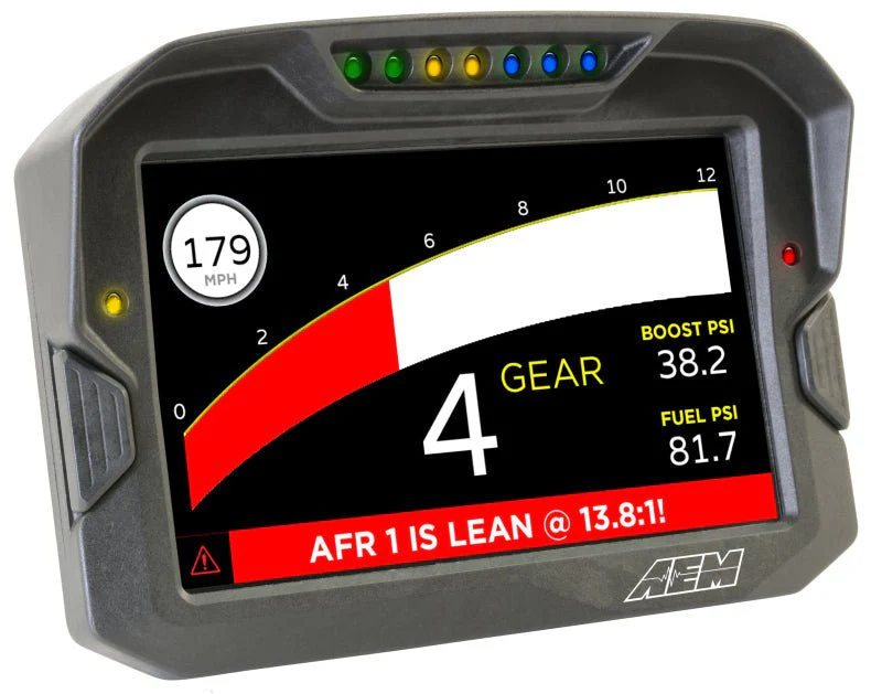 AEM CD-7 Non Logging GPS Enabled Race Dash Carbon Fiber Digital Display w/o VDM (CAN Input Only) - Image 7
