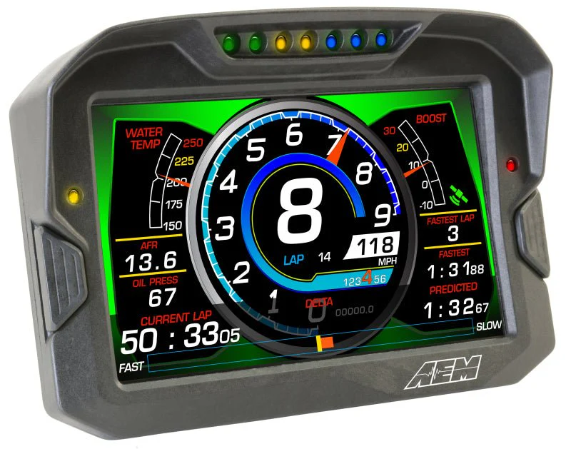 AEM CD-7 Non Logging Race Dash Carbon Fiber Digital Display (CAN Input Only) - Image 9