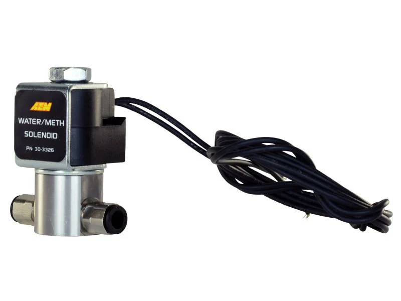 AEM Water/Methanol Injection System - High-Flow Low-Current WMI Solenoid - 200PSI 1/8in-27NPT In/Out - Image 2