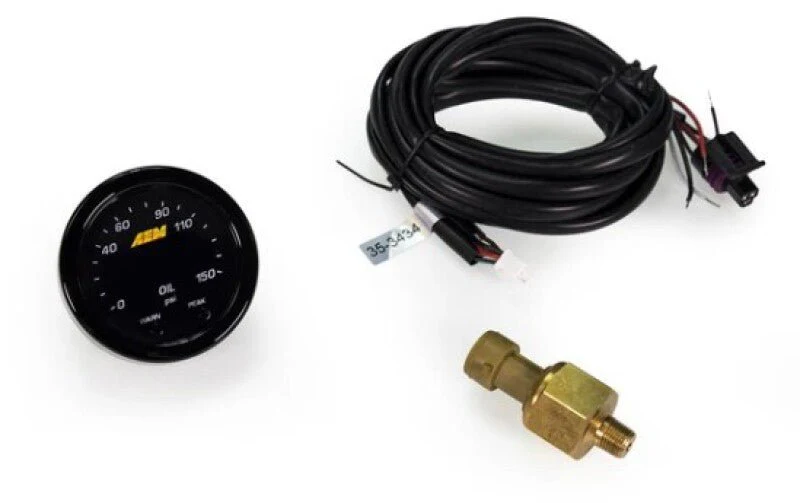 AEM X-Series 0-150 Oil Pressure Gauge Kit - Image 6