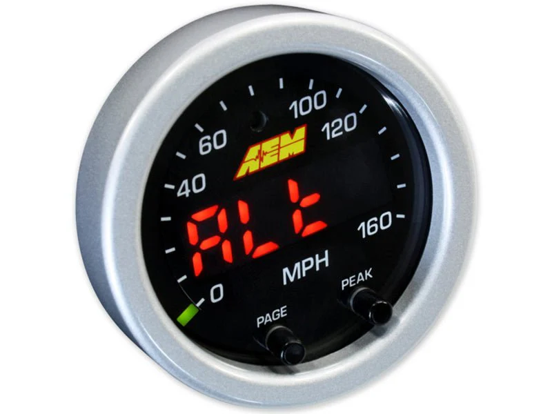 AEM X-Series 0-160 MPH Black Bezel w/ Black Face GPS Speedometer Gauge - Image 7