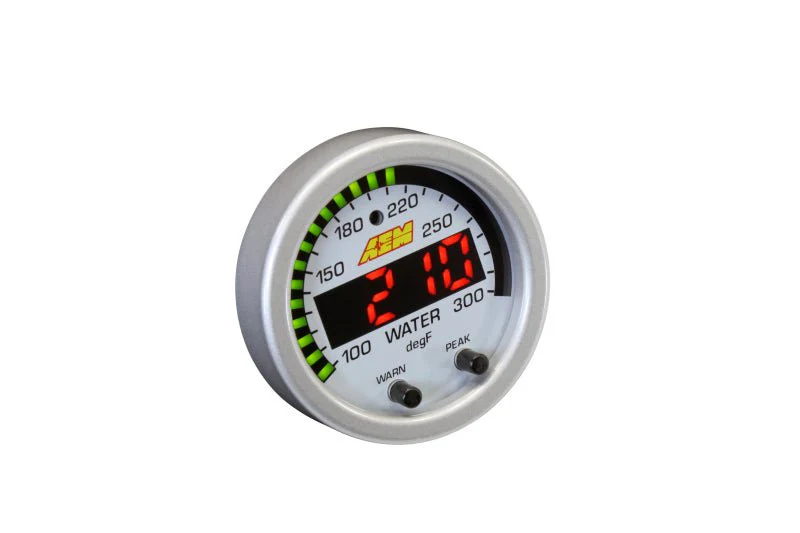 AEM X-Series Temperature 100-300F Gauge Kit (ONLY Black Bezel and Water Temp. Faceplate) - Image 10