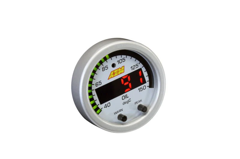 AEM X-Series Temperature 100-300F Gauge Kit (ONLY Black Bezel and Water Temp. Faceplate) - Image 12