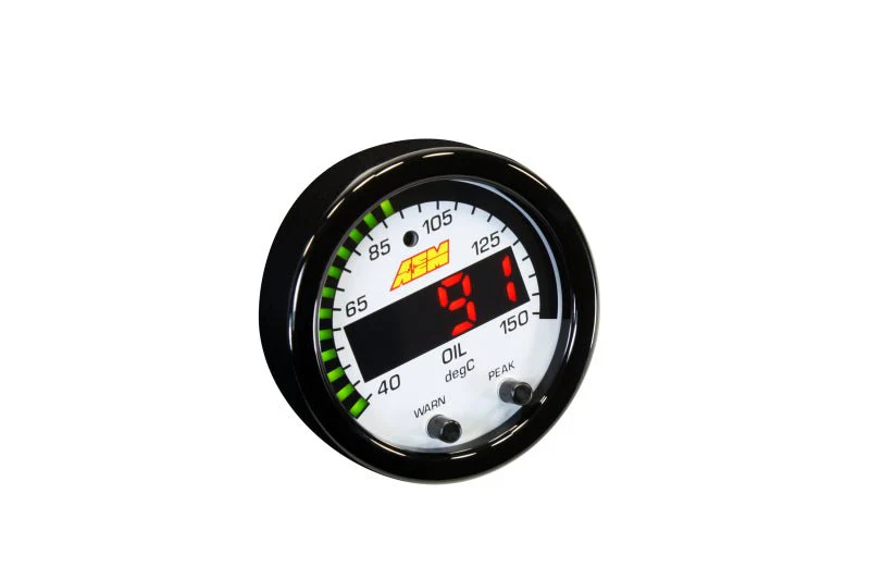 AEM X-Series Temperature 100-300F Gauge Kit (ONLY Black Bezel and Water Temp. Faceplate) - Image 15