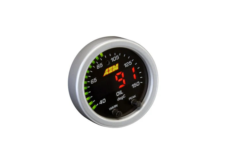 AEM X-Series Temperature 100-300F Gauge Kit (ONLY Black Bezel and Water Temp. Faceplate) - Image 21