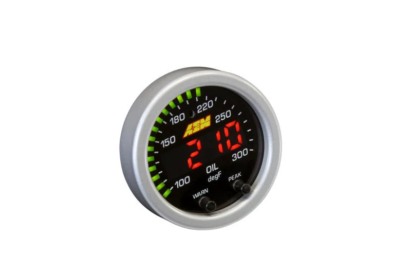 AEM X-Series Temperature 100-300F Gauge Kit (ONLY Black Bezel and Water Temp. Faceplate) - Image 7