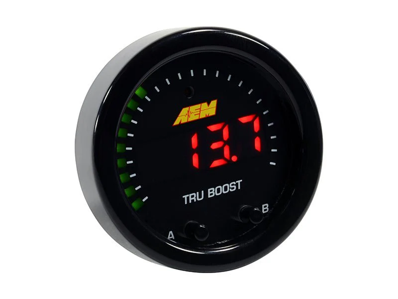 AEM X-Series Tru-Boost Controller Gauge w/ Boost Control Solenoid 80PSIg Internal MAP Sensor - Image 5