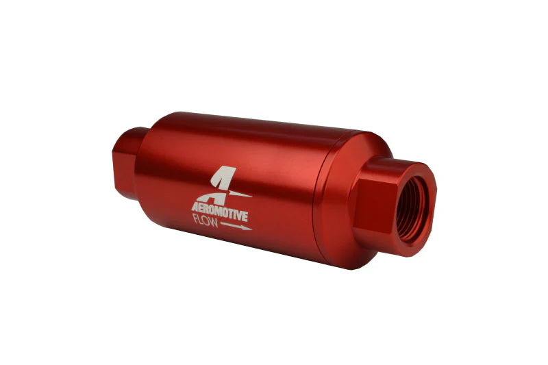 Aeromotive In-Line Filter - AN-10 size - 40 Micron SS Element - Red Anodize Finish - Image 10