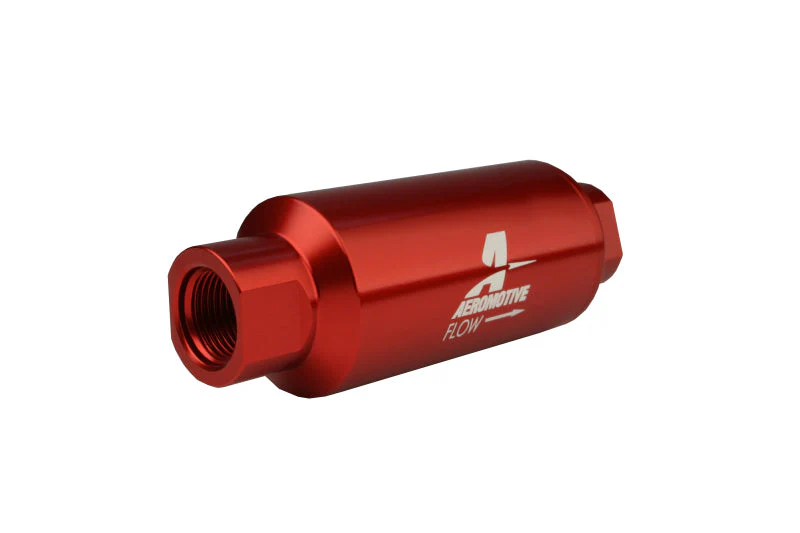 Aeromotive In-Line Filter - AN-10 size - 40 Micron SS Element - Red Anodize Finish - Image 17