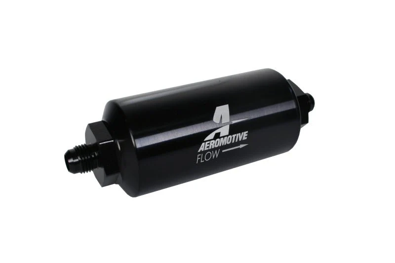 Aeromotive In-Line Filter - (AN-6 Male) 40 Micron Stainless Mesh Element Bright Dip Black Finish - Image 12