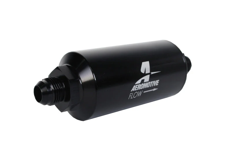 Aeromotive In-Line Filter - (AN -8 Male) 40 Micron Stainless Mesh Element Bright Dip Black Finish - Image 6