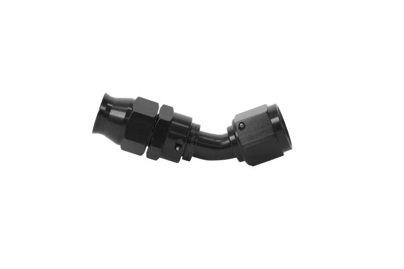 Aeromotive PTFE Hose End - AN-08 - 45 Deg - Black Anodized - Image 2