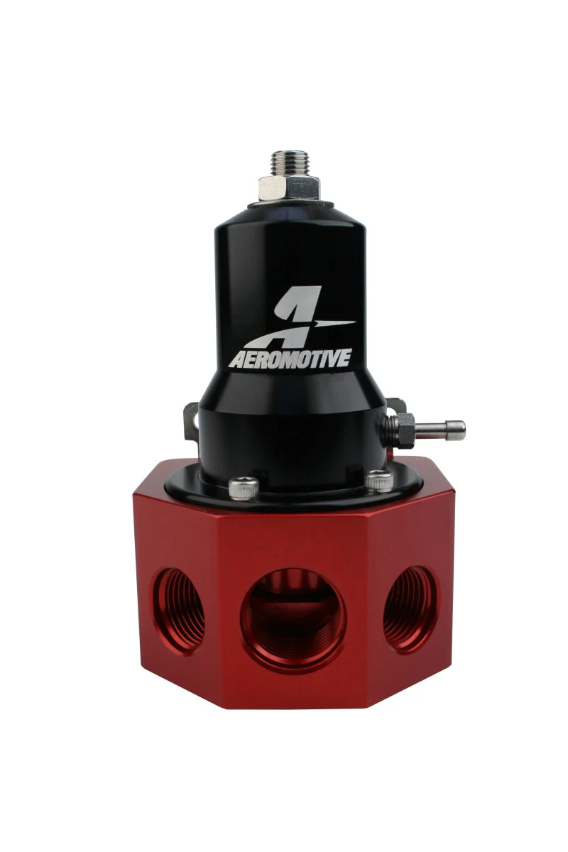 Aeromotive Regulator - 30-120 PSI - .500 Valve - 4x AN-08 and AN-10 inlets / AN-10 Bypass - Image 4