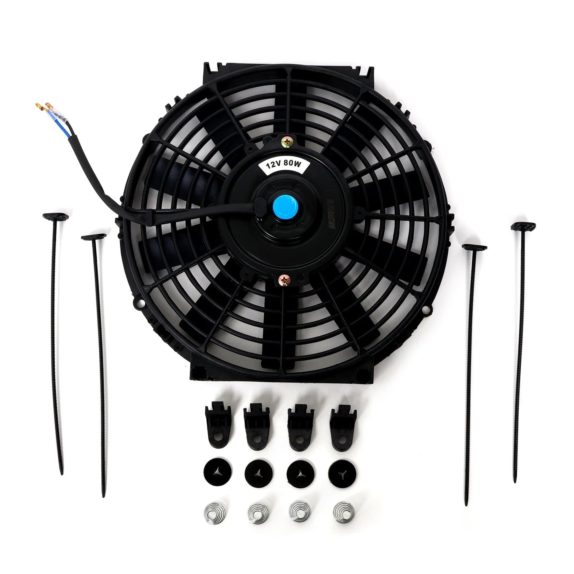 BLOX Racing Electric Slim Fan Red - 10" / 12" - Image 2