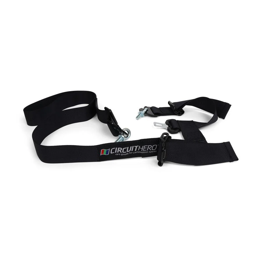 Circuit Hero 4 Point Harness 2" Belts (Black) - Image 9