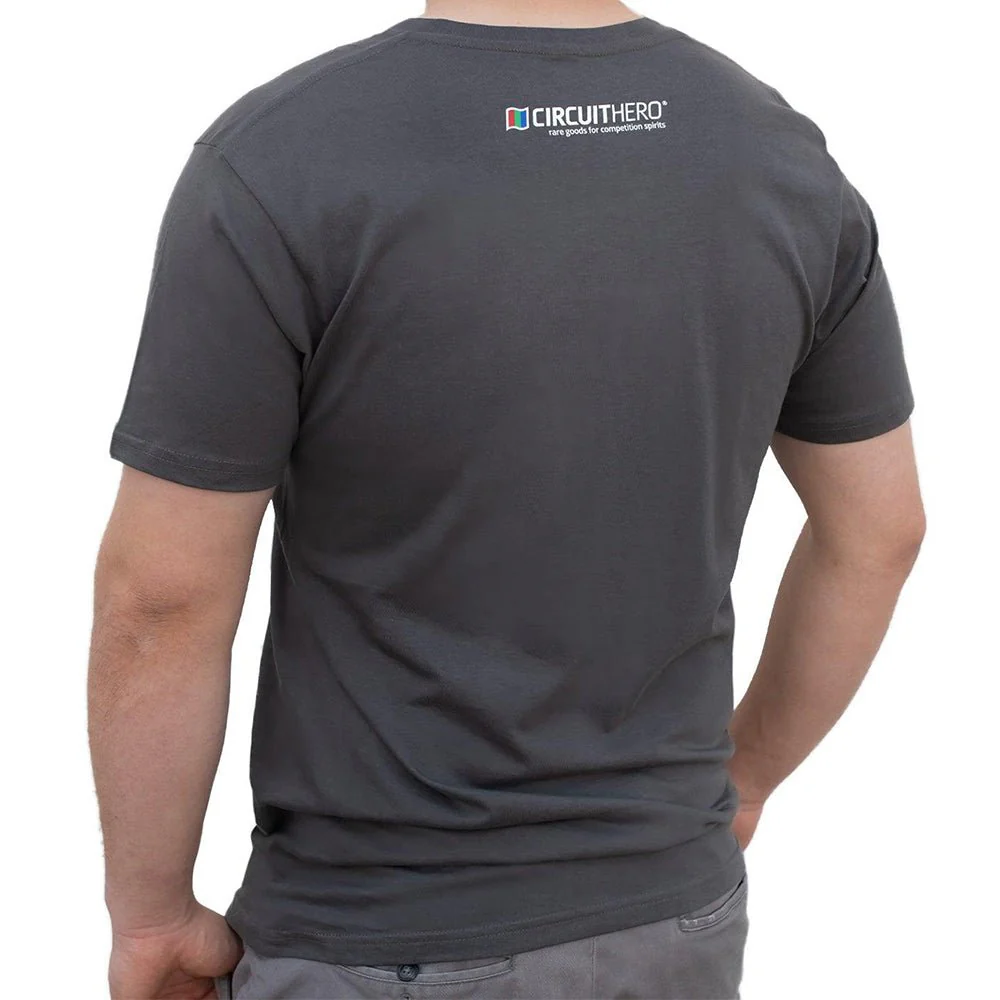 Circuit Hero Logo T-Shirt (Grey V-Neck) - Image 2