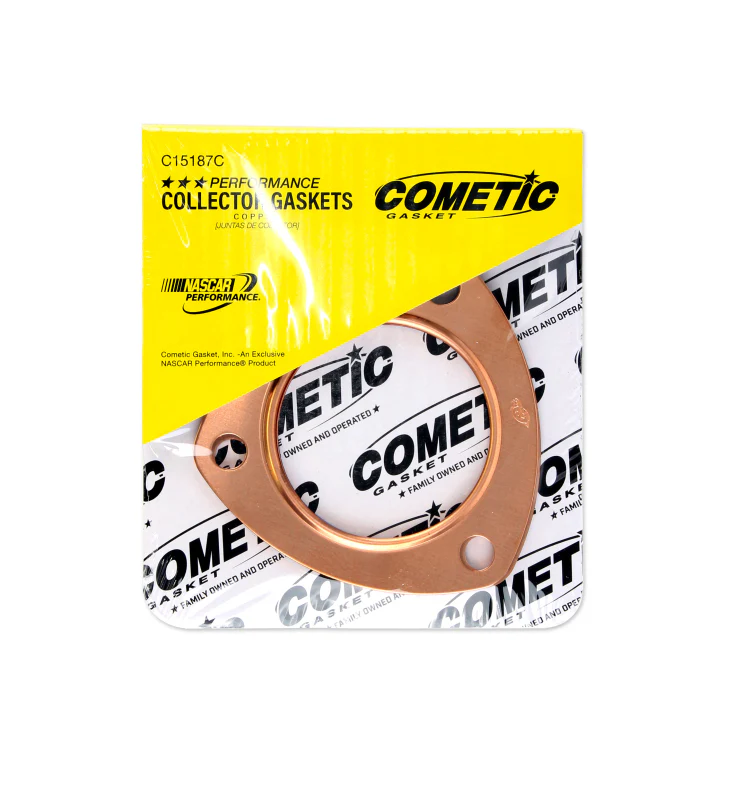Cometic Exhaust Header Collector Gasket .043in Copper-2.5in Diameter Port-3.5in Bolt Circle-Set - Image 2
