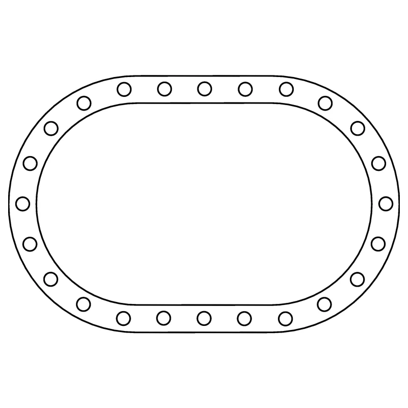 Cometic Fuel Cell .062in Fiber Filler Gasket - 24 Bolt - Oval