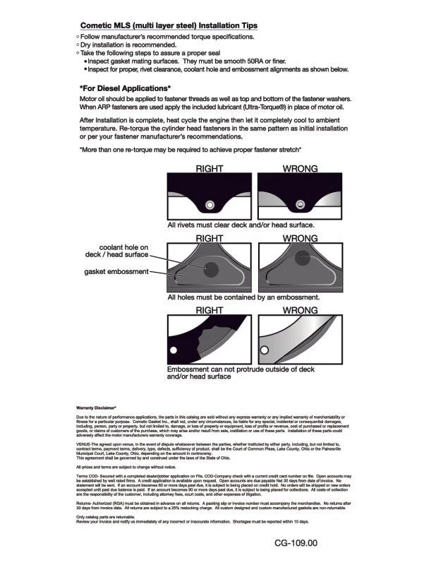 Cometic Gasket Chrysler 6.1L Gen-3 Hemi .066in MLS Cylinder Head Gasket 4.250in Bore - Image 4