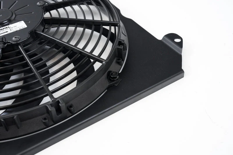 CSF 92-00 Honda Civic All-Aluminum Fan Shroud w/12in SPAL Fan - Black Finish - Image 11