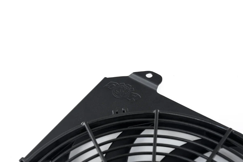 CSF 92-00 Honda Civic All-Aluminum Fan Shroud w/12in SPAL Fan - Black Finish - Image 5
