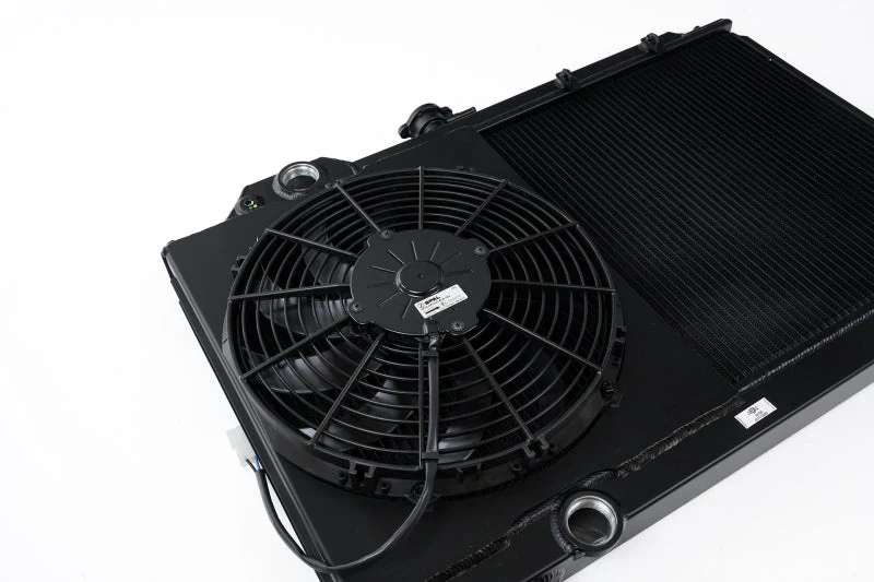 CSF 01-07 Mitsubishi Evo 7/8/9 Full-Slim Radiator w/12in Fan &amp; Shroud/-16AN - Black - Image 12
