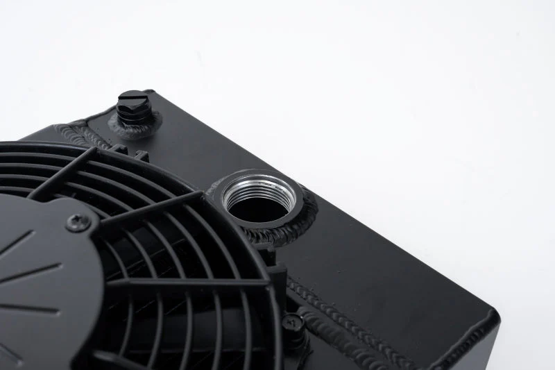 CSF Universal Drag Race / Tuck Radiator w/9in Spal Fan - 10.5in H x 10in L x 3.6in W - Black - Image 7