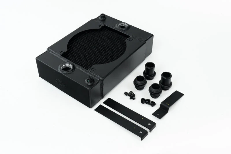 CSF Universal Drag Race / Tuck Radiator w/9in Spal Fan - 10.5in H x 10in L x 3.6in W - Black - Image 9