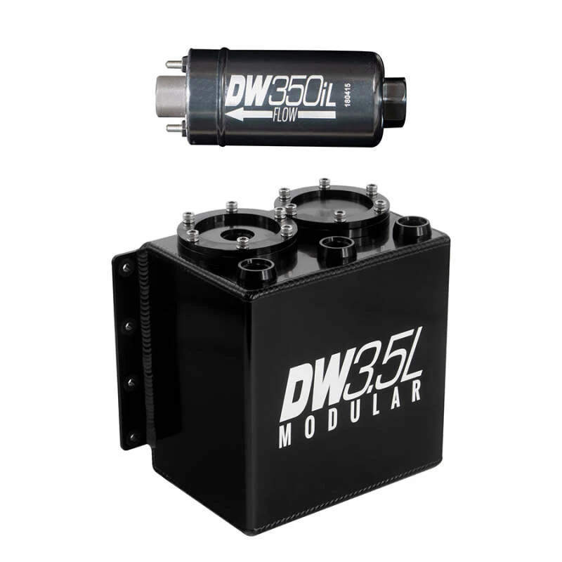DeatschWerks 3.5L Modular Surge Tank (Incl. 1 DW350iL In-Line Fuel Pump) - Image 2