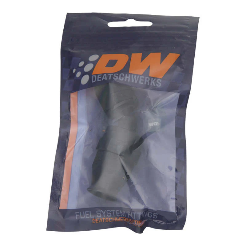 DeatschWerks 8AN Female Swivel 45-Degree Hose End PTFE (Incl 1 Olive Insert) - Anodized Matte Black - Image 2