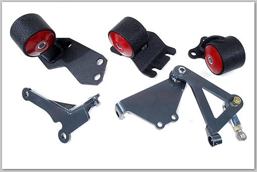 Innovative 88-91 Civic B-Series Black Steel Mounts 60A Bushings (Cable to Hydro Conversion) - Image 2