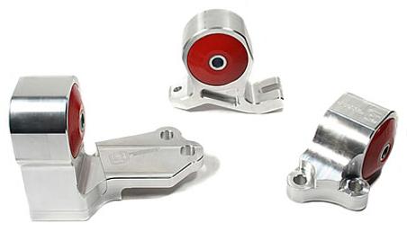 Innovative 88-91 Civic B-Series Silver Aluminum Mounts 75A Bushings (Cable to Hydro Conversion) - Image 2