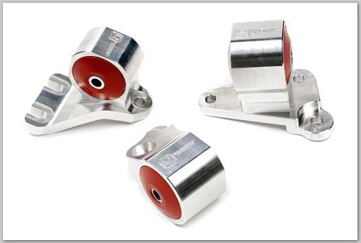 Innovative 90-91/92-93 Acura Integra GS-R Silver Aluminum Billet Mount Kit 60A Bushings (Cable) - Image 2