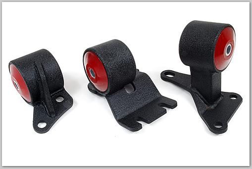 Innovative 90-93 Integra B-Series Black Steel Mounts 60A Bushings - Image 2