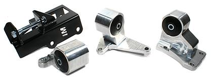 Innovative 92-95 Civic H-Series Silver Aluminum Mounts 75A Bushings - Image 2