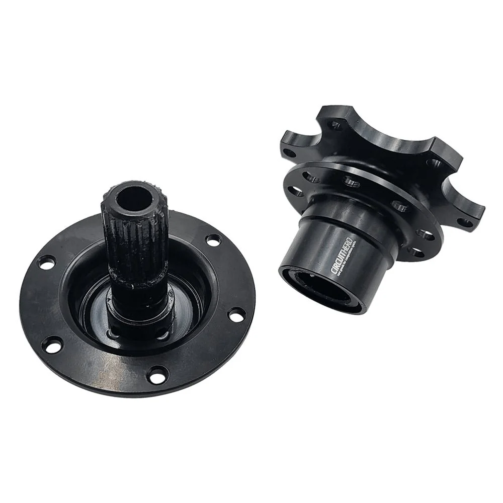 Circuit Hero Quick Release Steering Wheel Hub 6-Bolt Black - Image 3