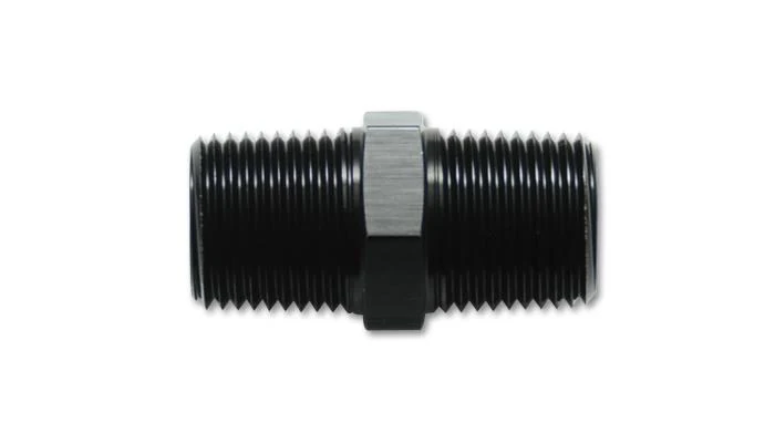 Vibrant 1/4in NPT x 1/4in NPT Straight Union Pipe Adapter Fitting - Aluminum - Image 3