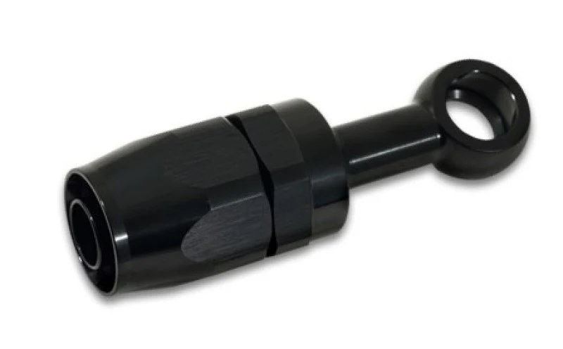 Vibrant -10AN Banjo Hose End Fitting for use with M14 or 9/16in Banjo Bolt - Aluminum Black - Image 2