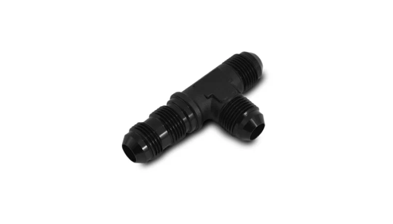Vibrant -10AN Bulkhead Adapter Tee on Run Fittings - Anodized Black Only - Image 2