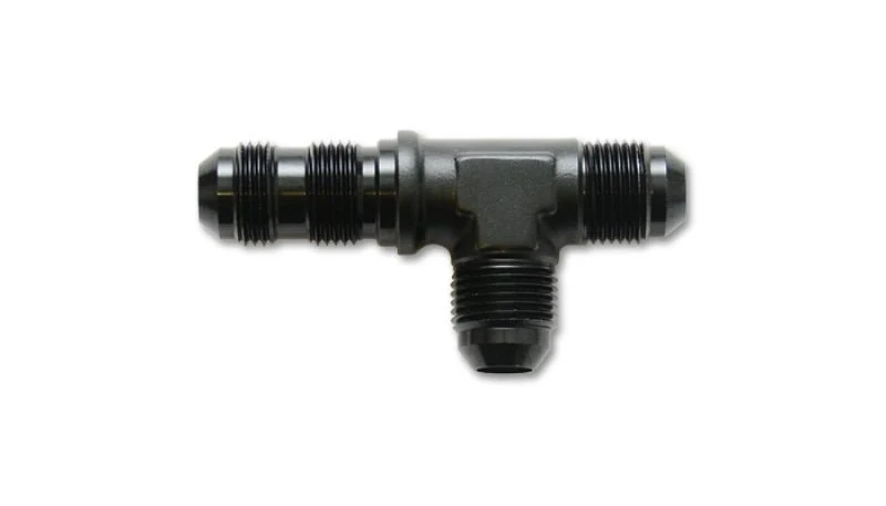 Vibrant -10AN Bulkhead Adapter Tee on Run Fittings - Anodized Black Only - Image 3