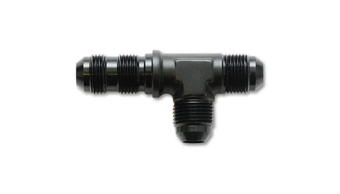 Vibrant -10AN Bulkhead Adapter Tee on Run Fittings - Anodized Black Only - Image 5
